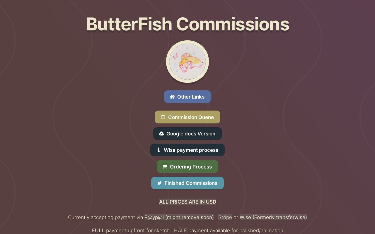 Butterfish Commissions